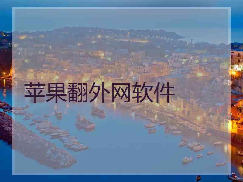 苹果翻外网软件