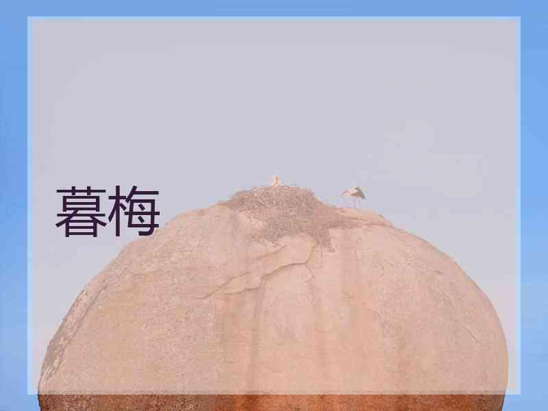 暮梅